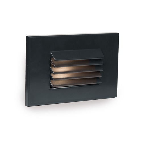 WAC Lighting LED Low Voltage Horizontal Louvered Step & Wall Light by WAC Lighting 4051-30BK