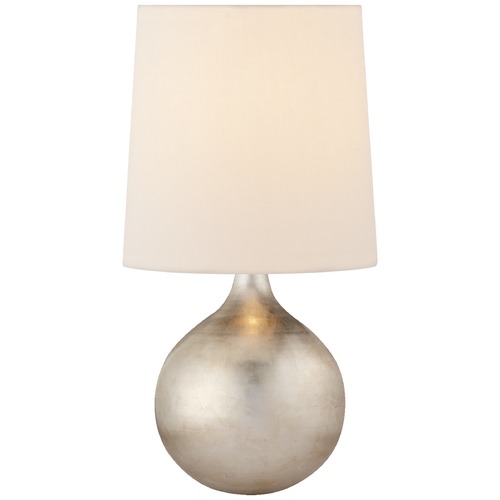 Visual Comfort Signature Collection Aerin Warren Mini Table Lamp in Silver Leaf by Visual Comfort Signature ARN3600BSLL