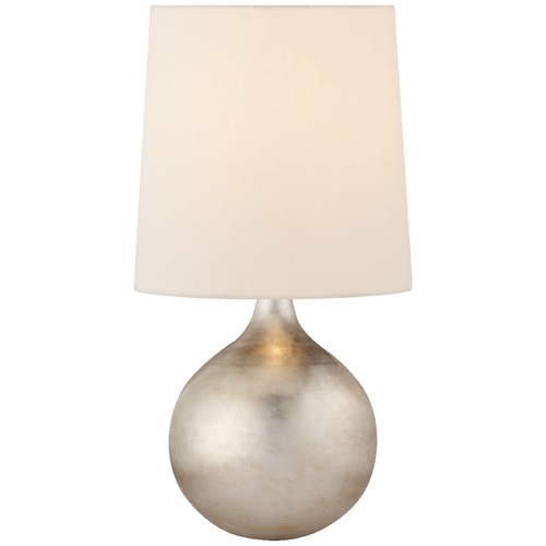 Aerin Warren Mini Table Lamp in Silver Leaf by Visual Comfort Signature