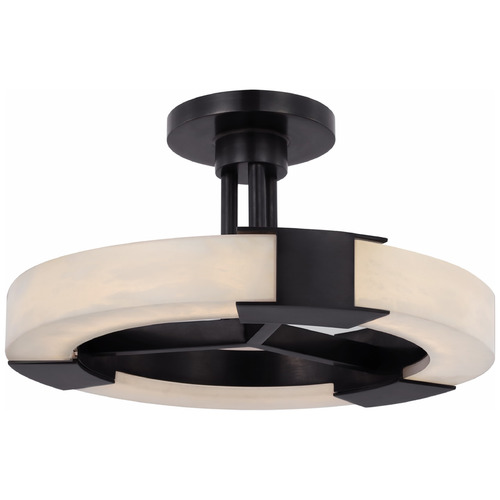 Kelly Wearstler Covet Semi-Flush in Bronze by Visual Comfort Signature