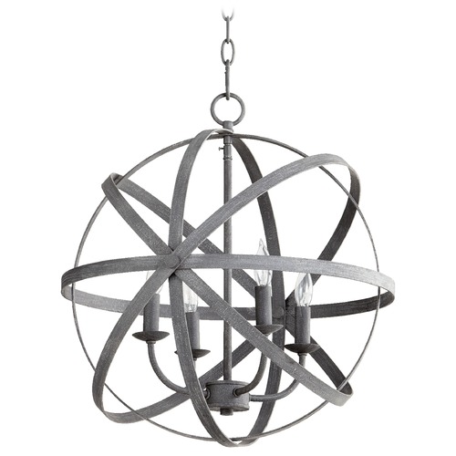 Quorum Lighting Celeste Zinc Mini-Chandelier by Quorum Lighting 4/17/6009