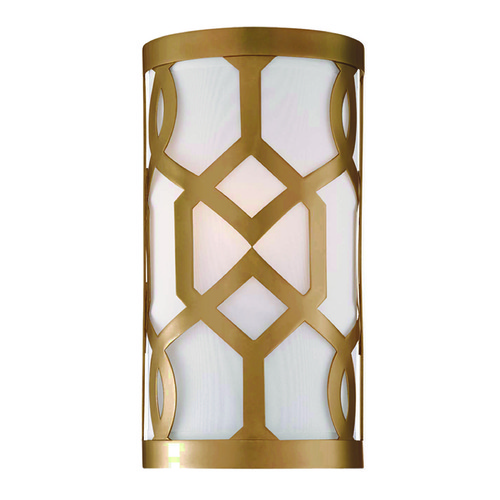 Crystorama Lighting Jennings Aged Brass Sconce