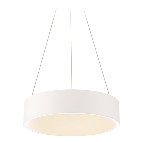 WAC Lighting Corso White LED Pendant by WAC Lighting PD-33718-WT