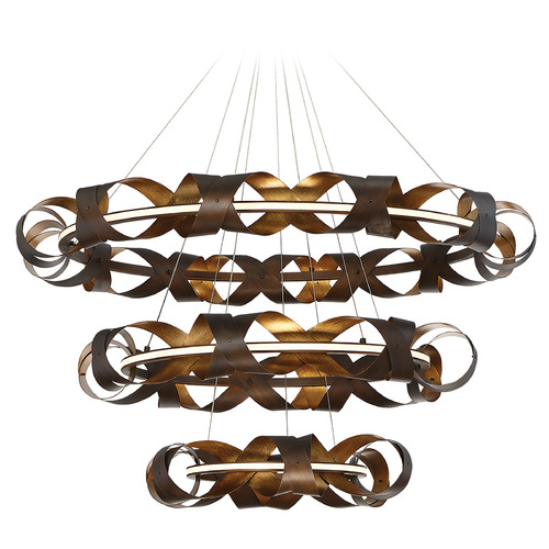 Banderia 44-Inch LED Chandelier in Bronze & Gold by Eurofase Lighting