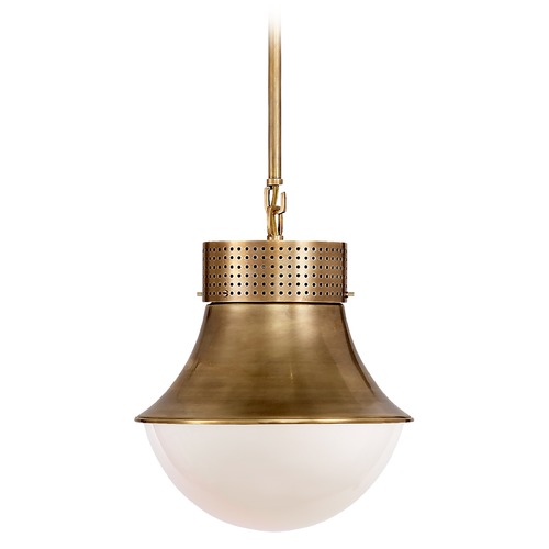 Kelly Wearstler Precision Pendant in Antique Brass by Visual Comfort Signature