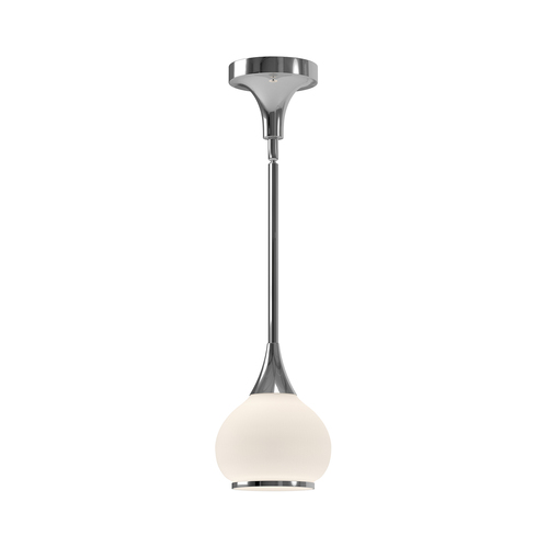 Alora Lighting Hazel Chrome Mini-Pendant Light with Bowl / Dome Shade