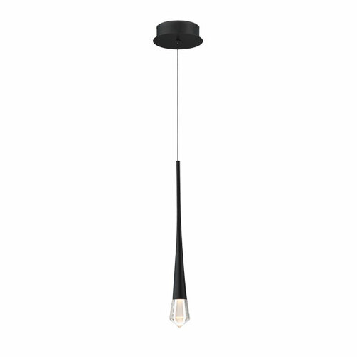 Pierce 21.50-Inch LED Mini Pendant in Black by ET2 Lighting
