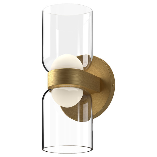 Kuzco Lighting Cedar Brushed Gold LED Sconce by Kuzco Lighting WS52511-BG/CL