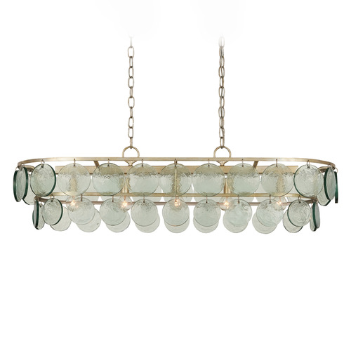 Currey and Company Lighting Currey and Company Settat Silver Leaf Island Light 9000-0990