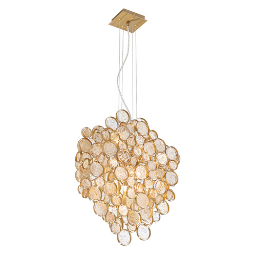 Trento 25-Inch Chandelier in Gold by Eurofase Lighting