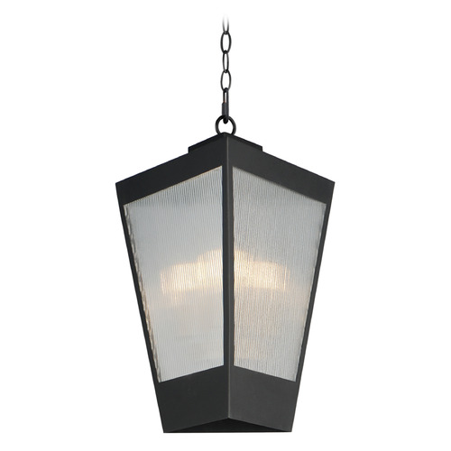 Triform Black & Antique Brass Outdoor Hanging Light by Maxim Lighting