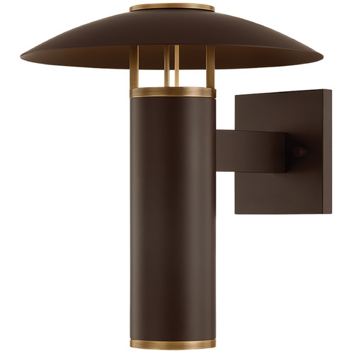 Troy Lighting Birk Patina Brass & Bronze LED Outdoor Wall Light