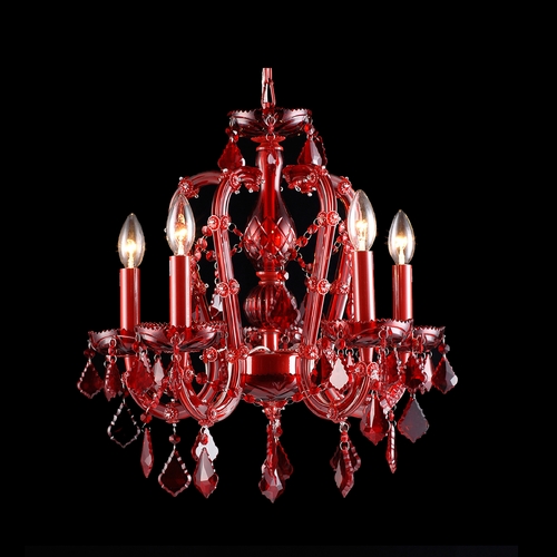 Avenue Lighting Crimson Boulevard Red Crystal Chandelier by Avenue Lighting HF1037-RED