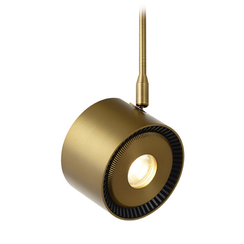 Sean Lavin Iso 18-Inch 3000K 50-Degree LED Freejack Track Head in Brass by VC Modern