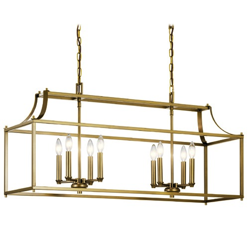 Kichler Lighting Morrigan 40.50-Inch Natural Brass Chandelier by Kichler Lighting 42497NBR