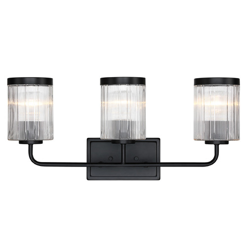 Aspen 24-Inch Bath Light in Black by Designers Fountain Lighting