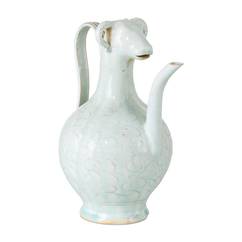 Currey and Company Ritual Hunting Celadon Vase