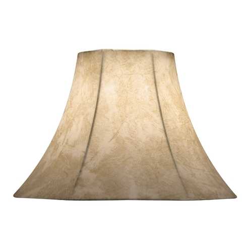 Design Classics Lighting Faux-Leather Bell Lamp Shade with Spider Assembly SH0109  PB