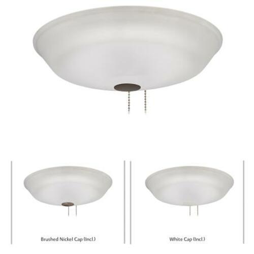 Universal LED Light Kit  Nickel/Bronze/White Caps by Minka Aire