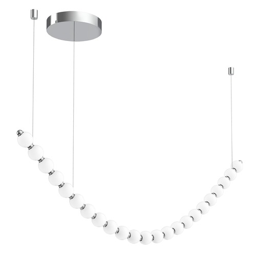 Akoya 79-Inch Chrome LED Chandelier by Alora Lighting