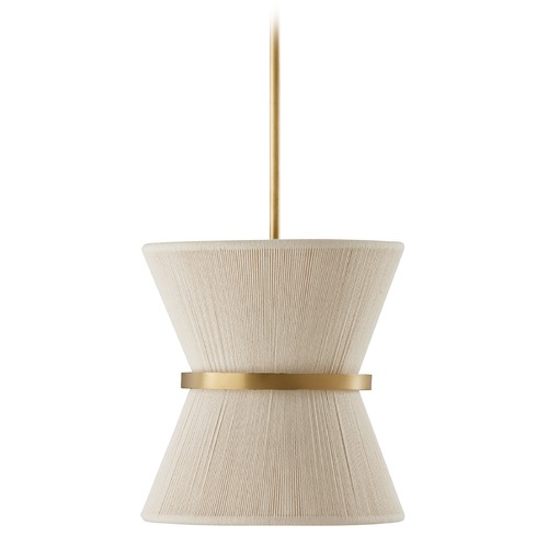 Cecilia 12-Inch High Pendant in Patinaed Brass by HomePlace by Capital Lighting