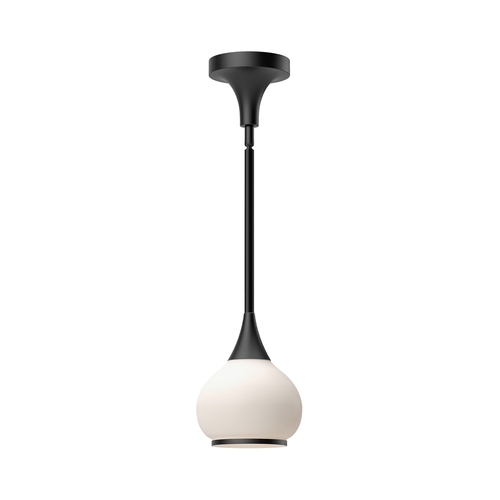 Alora Lighting Hazel Matte Black Mini-Pendant Light with Bowl / Dome Shade