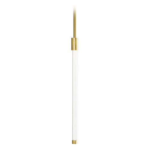 Phobos Small 277V LED Mini Pendant in Brass by Visual Comfort Modern