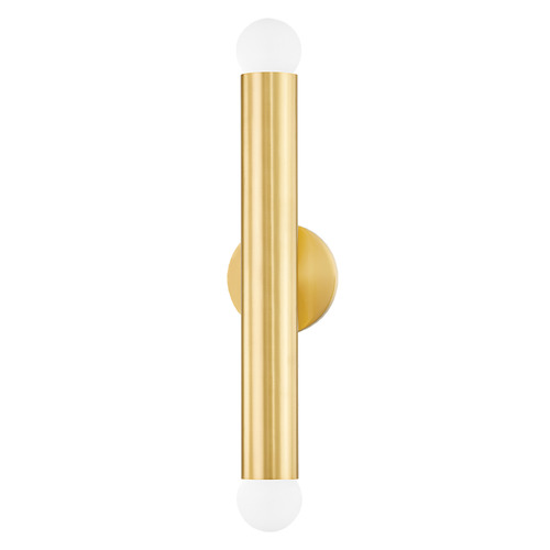 Mitzi by Hudson Valley Mitzi Janelle Aged Brass 2-Light Vanity Fixture H602102-AGB