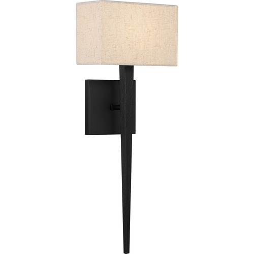 Quoizel Lighting Rochell Sconce in Matte Black by Quoizel Lighting QW16127MBK