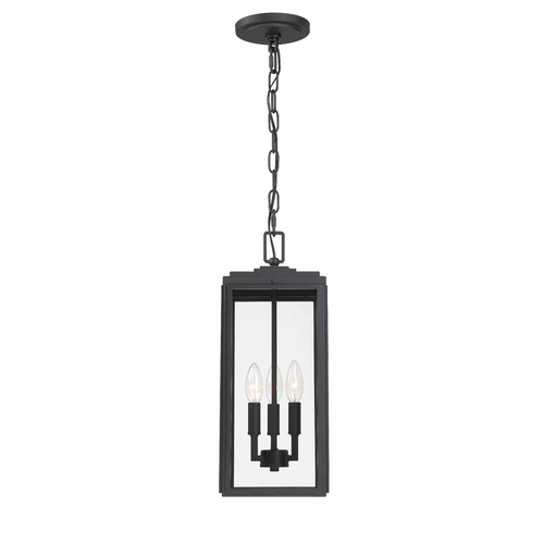 Byron 18.75-Inch Outdoor Lantern in Black by Crystorama Lighting
