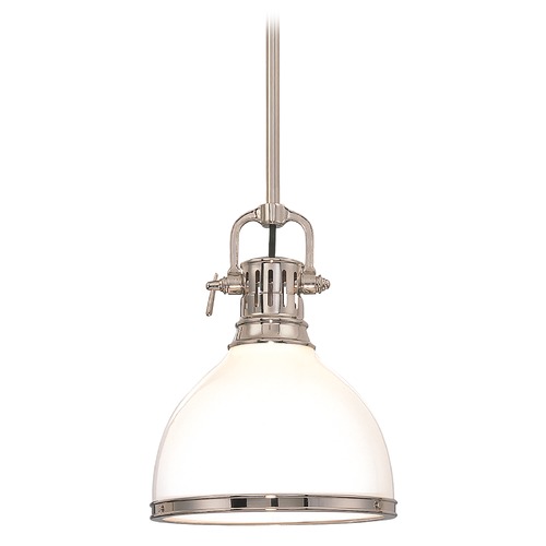 Randolph Mini Pendant in Polished Nickel by Hudson Valley Lighting