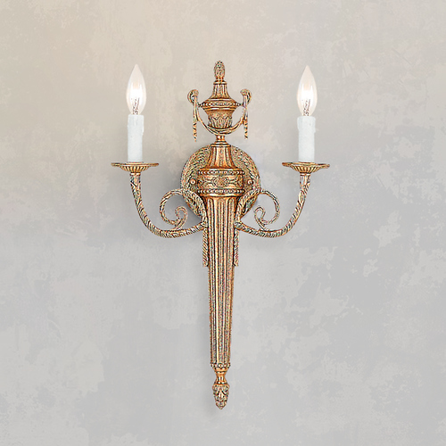 Sconce Wall Light in Matte Brass Finish