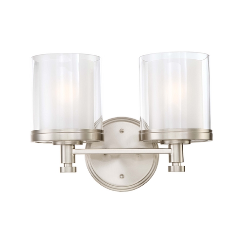 Nuvo Lighting Modern Bathroom Light in Brushed Nickel by Nuvo Lighting 60/4642