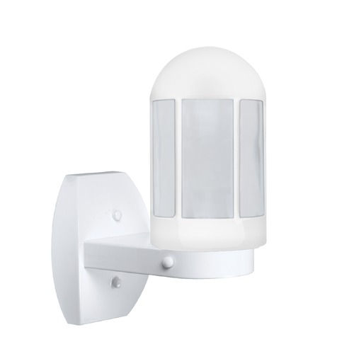Frosted Glass Outdoor Wall Light White Costaluz by Besa Lighting