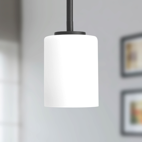 Replay Mini Pendant in Black by Progress Lighting