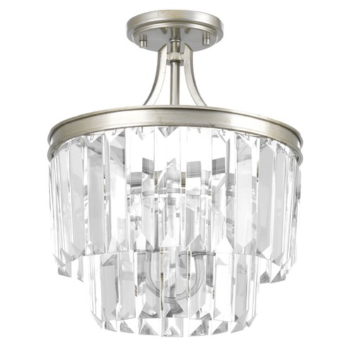 Glimmer Silver Ridge Semi-Flush Mount by Progress Lighting