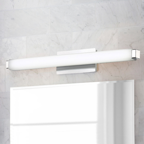 Modern Forms by WAC Lighting Modern Forms Mini Vogue Chrome LED Vertical Bathroom Light 3000K 1150LM WS-21718-30-CH