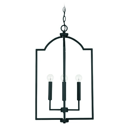 Carter Matte Black 4-Light Pendant with by HomePlace by Capital Lighting