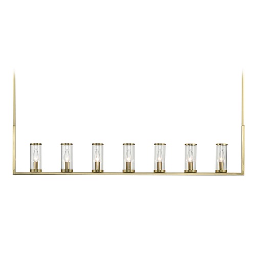 Revolve Natural Brass Island Light by Alora Lighting