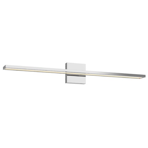 Brio 36.5-Inch LED Angular Bathroom Light in Chrome by Kuzco Lighting