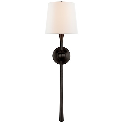 Visual Comfort Signature Collection Aerin Dover Large Tail Sconce in Aged Iron by Visual Comfort Signature ARN2302AIL