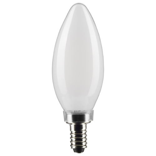 5.5W B11 5000K Frosted LED Light Bulbs 2-Pack by Satco Lighting