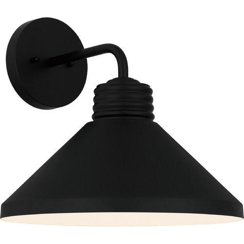 Quoizel Lighting Rencher Matte Black Outdoor Wall Light by Quoizel Lighting REN8414MBK