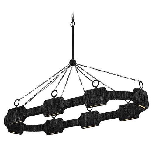 Raffi Carbon Black LED Island Light by Hinkley Lighting