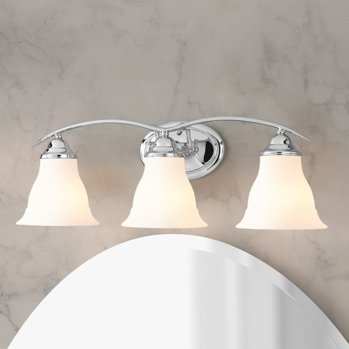 Trinity Bathroom Light in Chrome by Progress Lighting