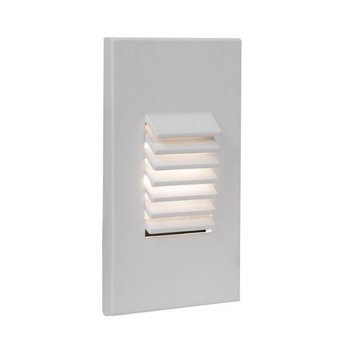 WAC Lighting LED Low Voltage Vertical Louvered Step and Wall Light 4061-27WT