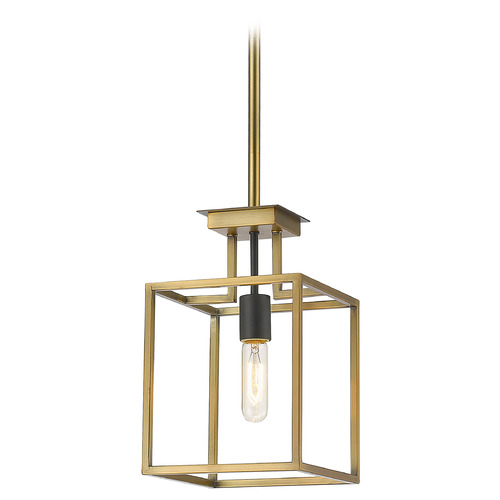 Quadra Olde Brass & Bronze Mini Pendant by Z-Lite