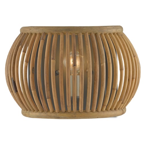 Currey and Company Lighting Currey and Company Africa Hiroshi Gray / Natural Sconce 5000-0135