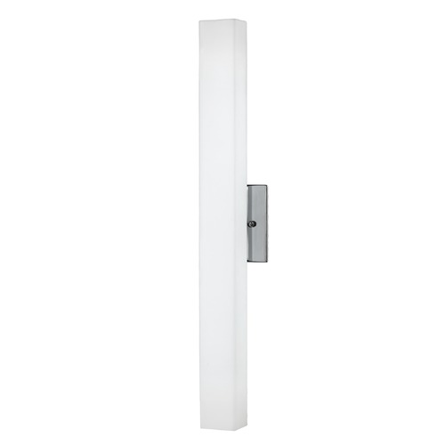 Kuzco Lighting Modern Brushed Nickel LED Sconce with White Shade 3000K 1724LM by Kuzco Lighting WS8424-BN