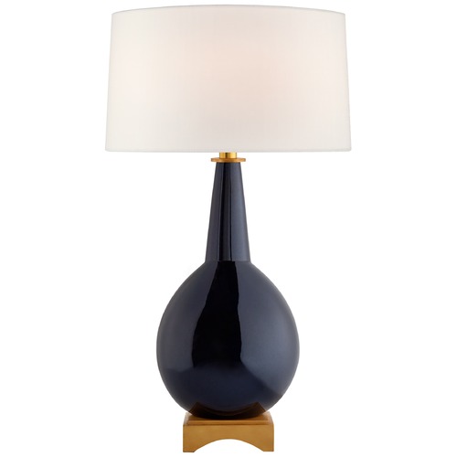 Julie Neill Antoine Table Lamp in Mixed Blue Brown by Visual Comfort Signature